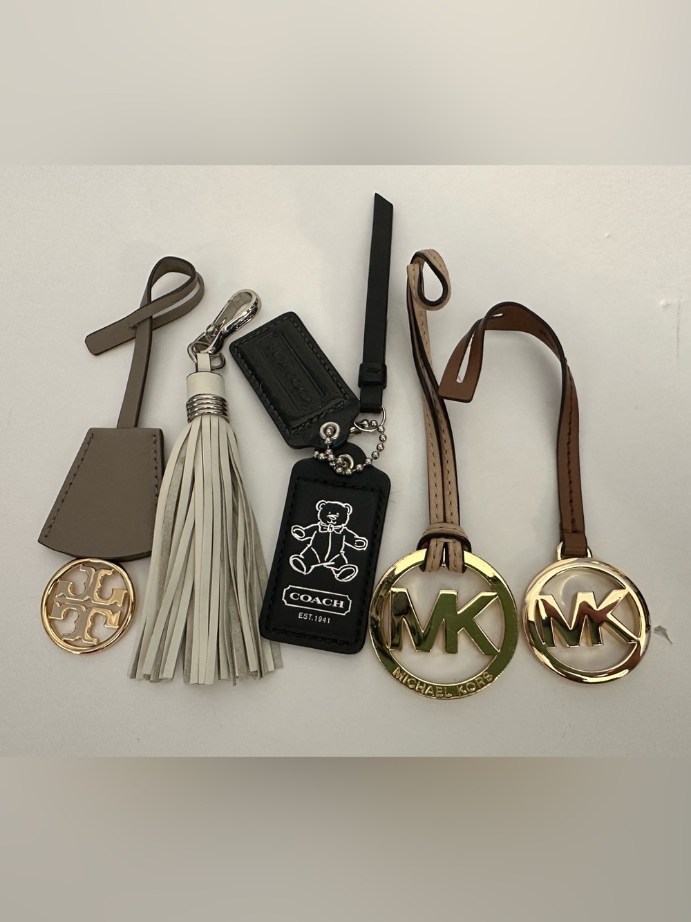 Designer bag charms Coach MK Tory Burch Bundle